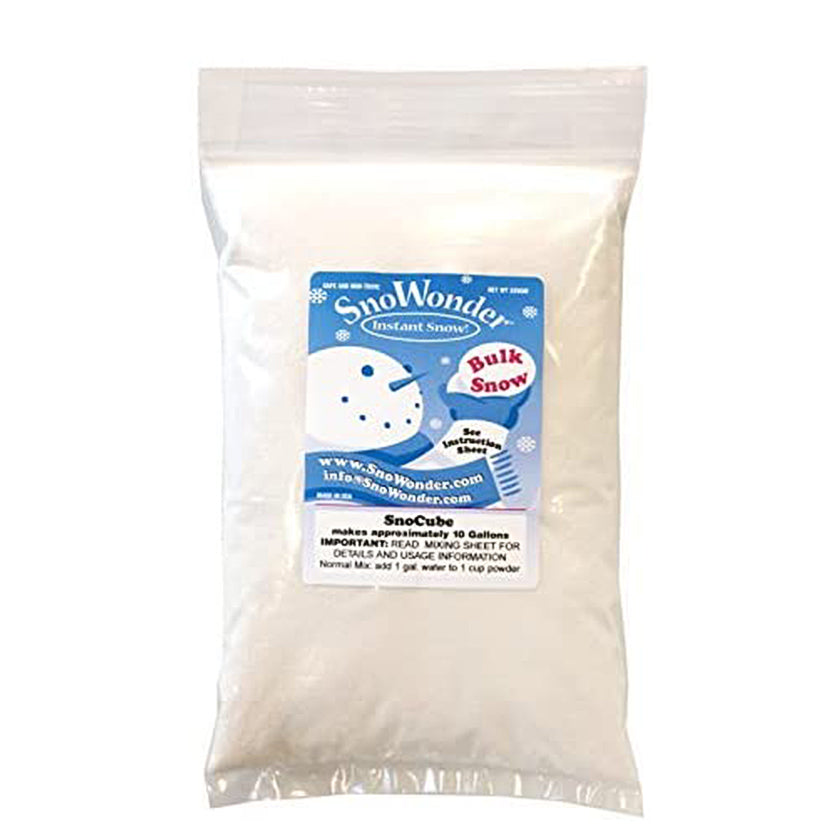 SNOWONDER Instant Snow Fake Artificial Snow - Ideal for Making Cloud Slime, Mix Makes 4 litres of Fake Snow