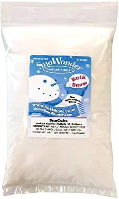 SNOWONDER Instant Snow Fake Artificial Snow - Ideal for Making Cloud Slime, Mix Makes 4 litres of Fake Snow