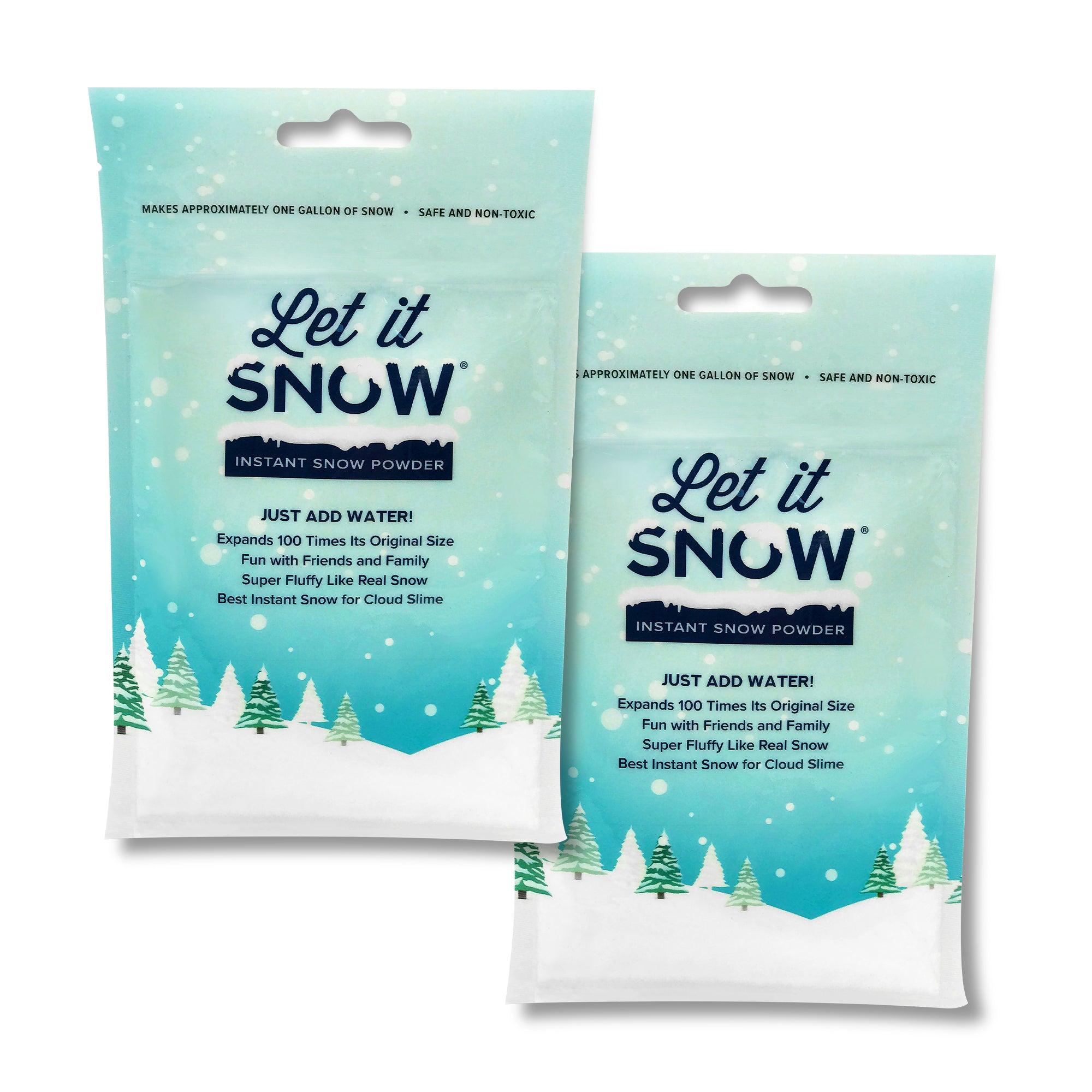 Let it Snow Instant Snow Powder For Cloud Slime and Holiday Decorations -  JMe Toys & Games