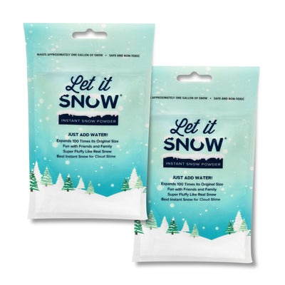Let it Snow Instant Snow Powder for Slime - Best Fake Snow for Cloud Slime  - Made in The USA Makes 1 Gallon