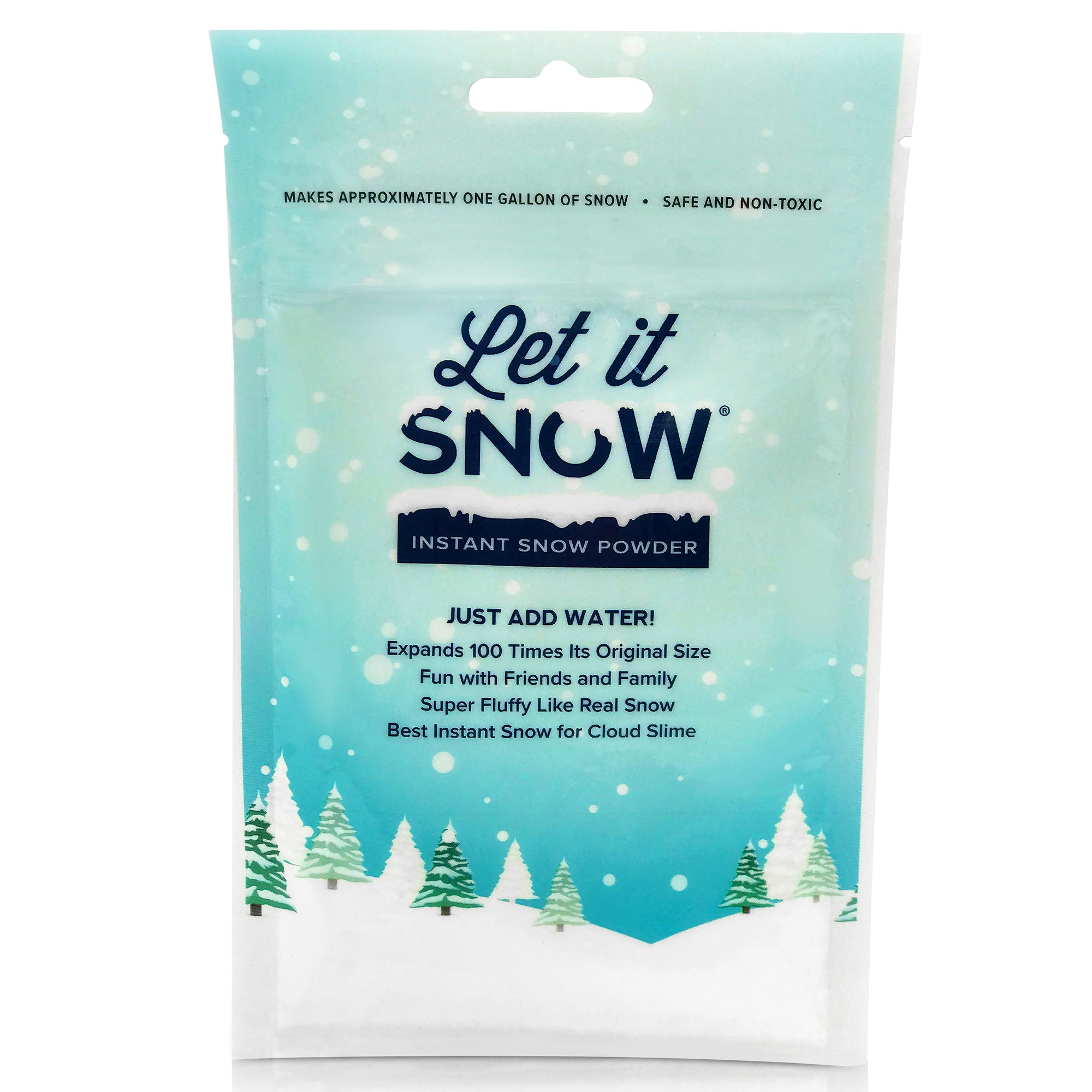 Let it Snow Instant Snow Powder For Cloud Slime and Holiday Decorations -  JMe Toys & Games