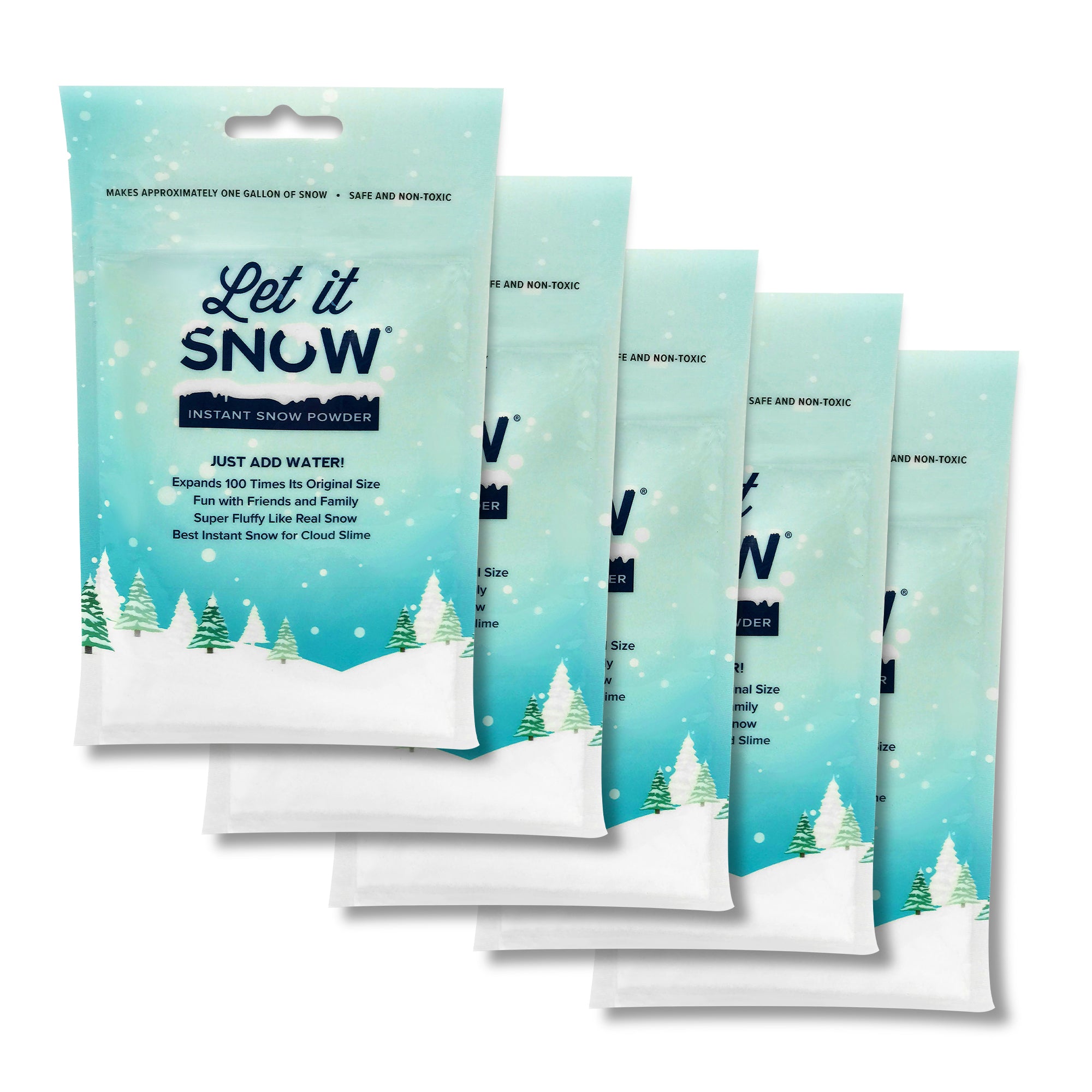 Let It Snow Instant Snow Powder for Slime - Mix Makes 2 Gallons of Fluffy  White for sale online